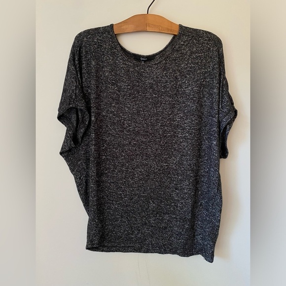 Quince Top Women’s Medium Brushed Short Sleeve Lounge in Charcoal - Picture 3 of 10